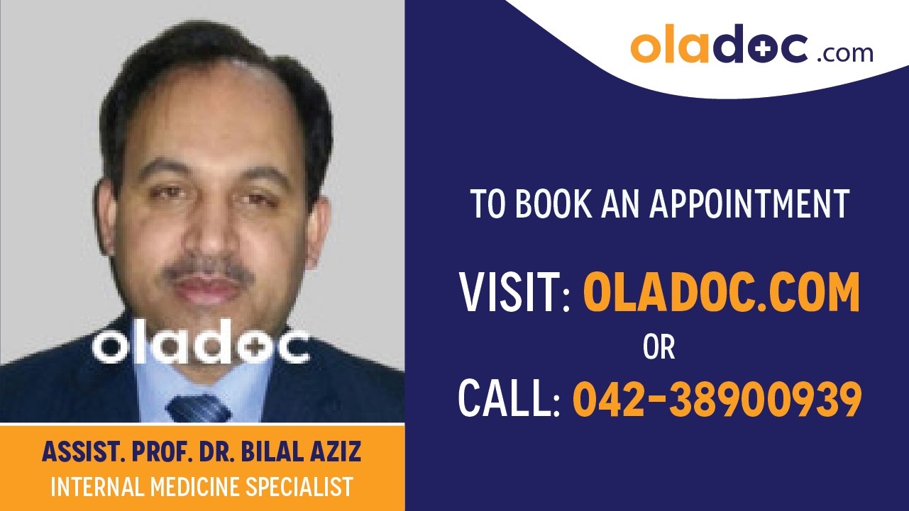 Book appointment with Dr. Bilal Aziz-best Internal Medicine Specialist in Lahore